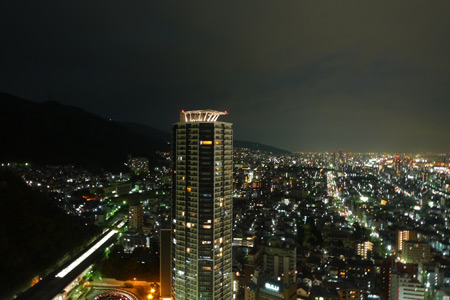 客室から見る夜景