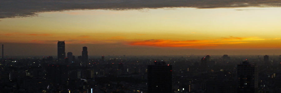 エグゼクティブラウンジからの夕景