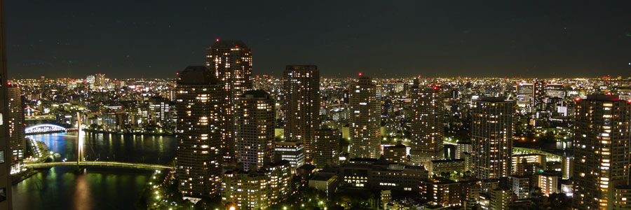 客室からの夜景