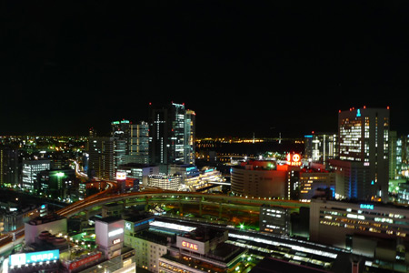 部屋から見る夜景